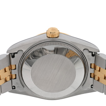 Rolex Stainless Steel 18K Yellow Gold 31mm Oyster Perpetual Datejust Watch Blue 68273 4 of 4