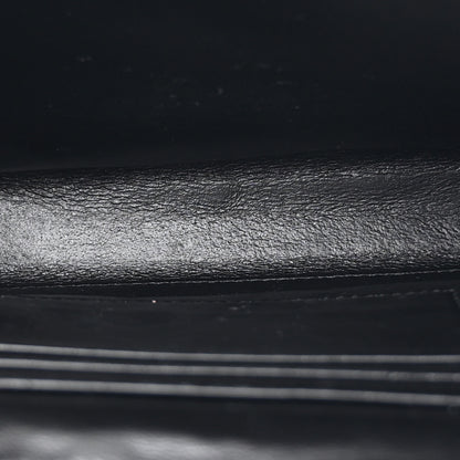 Saint Laurent Grain De Poudre Monogram Cassandra Chain Wallet Black 5 of 14