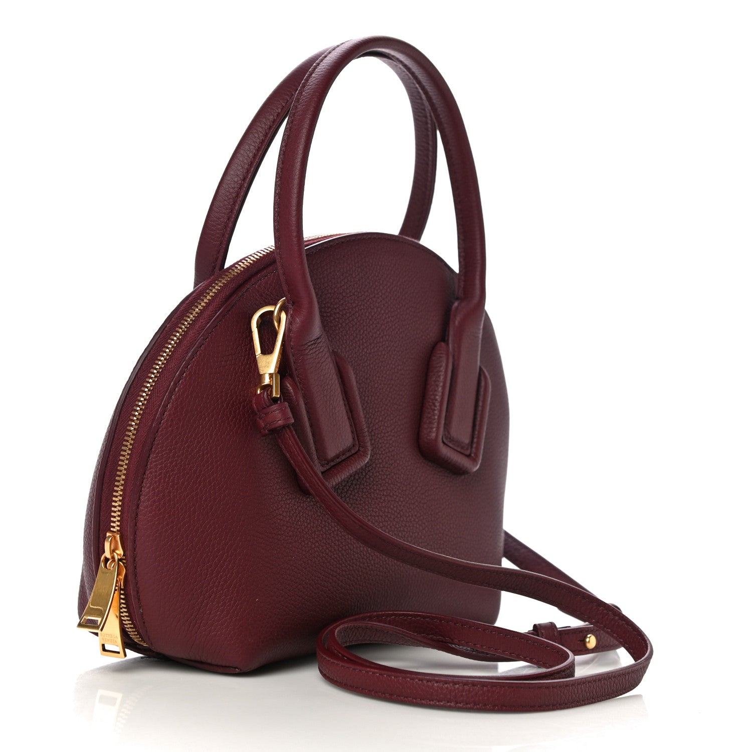 Bottega Veneta Grained Calfskin Swoop Bordeaux 3 of 11