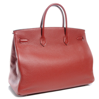 Hermes Taurillon Clemence Birkin 40 Sienne 3 of 10
