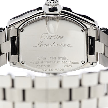Cartier Stainless Steel Purple Mother of Pearl 31mm Roadster Quartz Watch 5 of 8