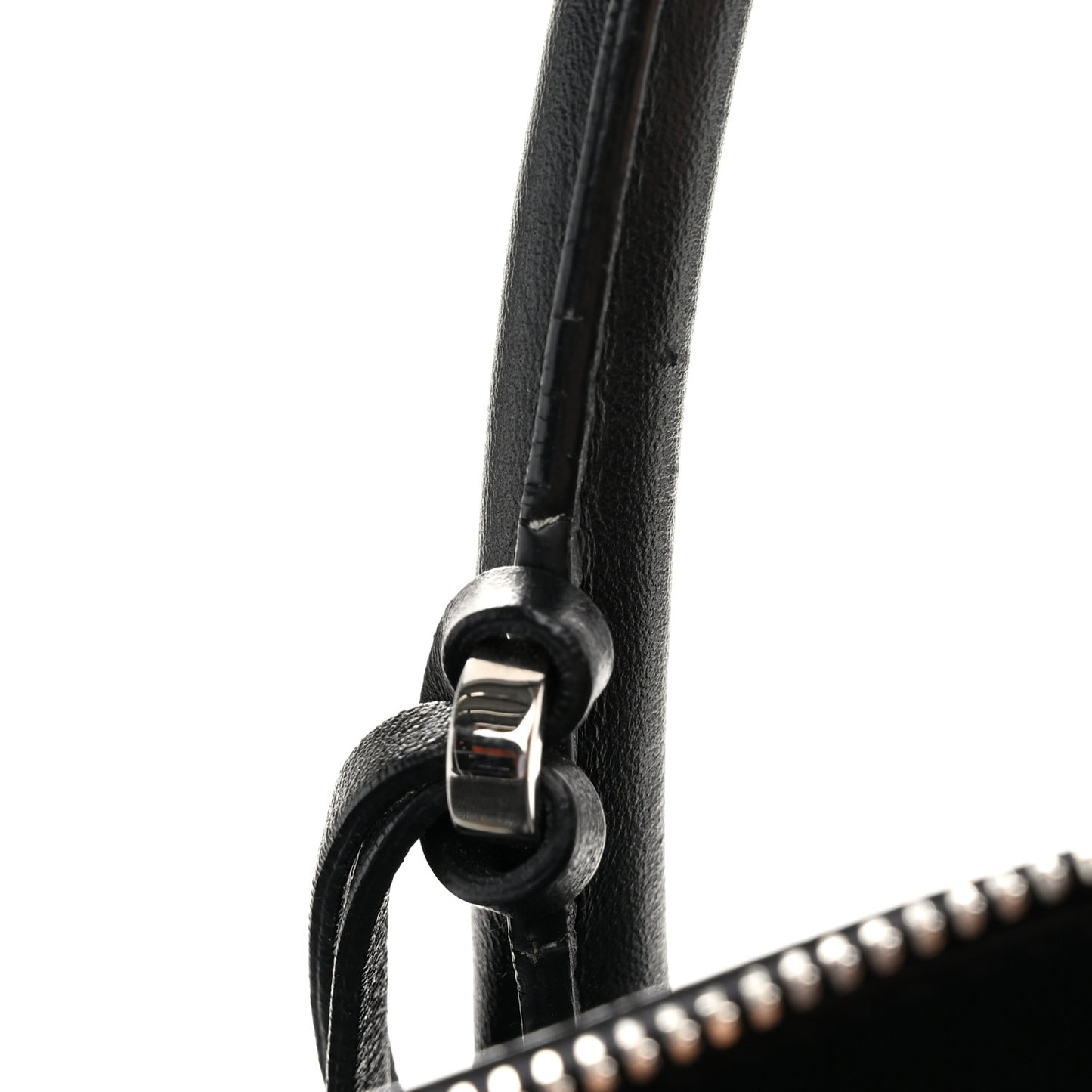 Soft Calfskin Top Handle Satchel Black