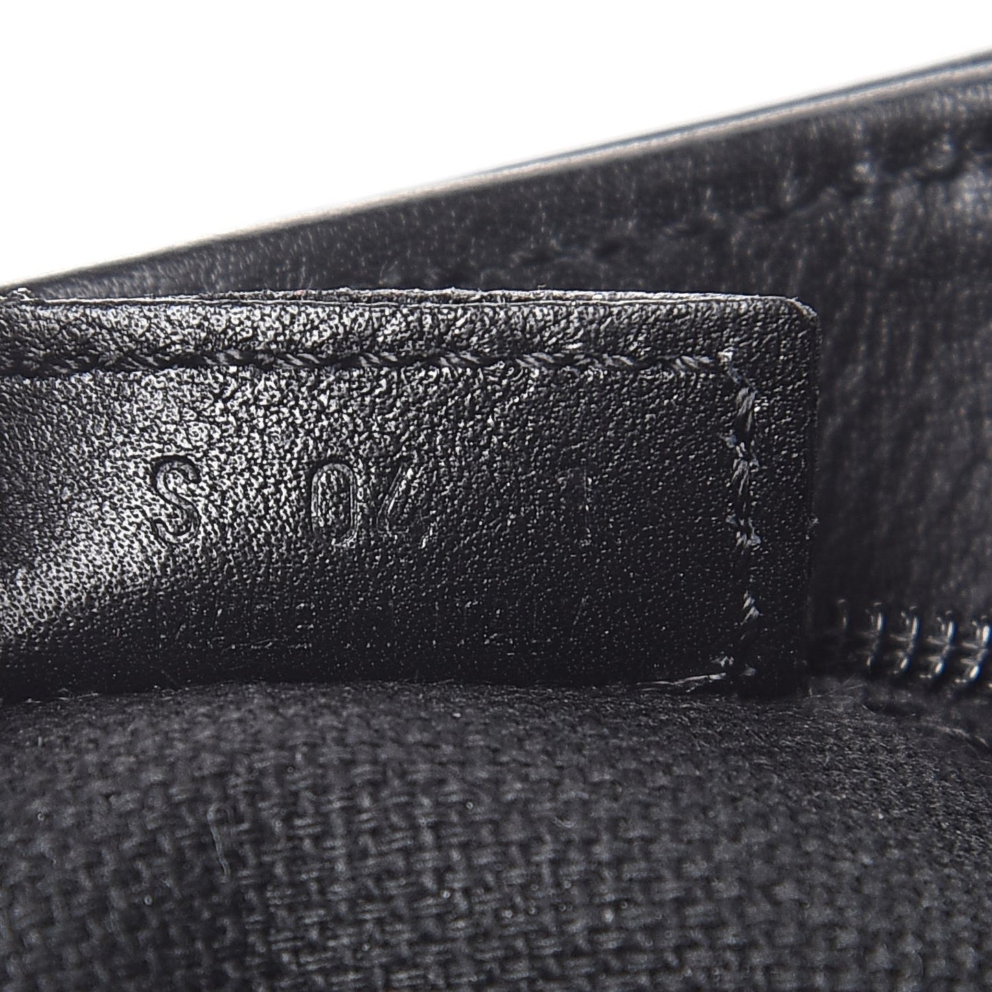 Smooth Calfskin Haymarket Check Horn Shoulder Bag Black