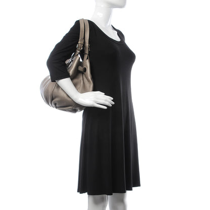Burberry House Check Bridle Calfskin Small Abbott Crossbody Bag Tan 3 of 17