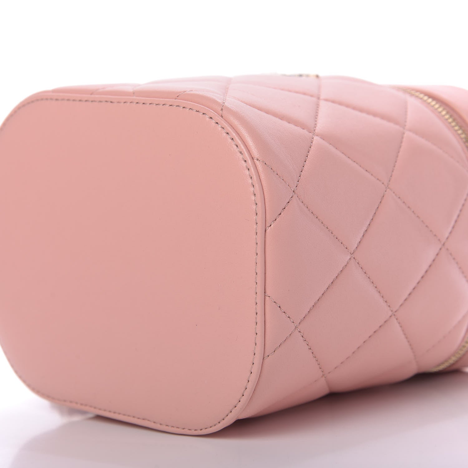 Chanel Lambskin Quilted Trendy Vanity Case Pink 7 of 10