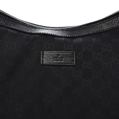 Gucci Monogram Web Medium Half Moon Hobo Black 11 of 11