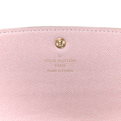 Louis Vuitton Damier Azur Emilie Wallet Rose Ballerine 6 of 15