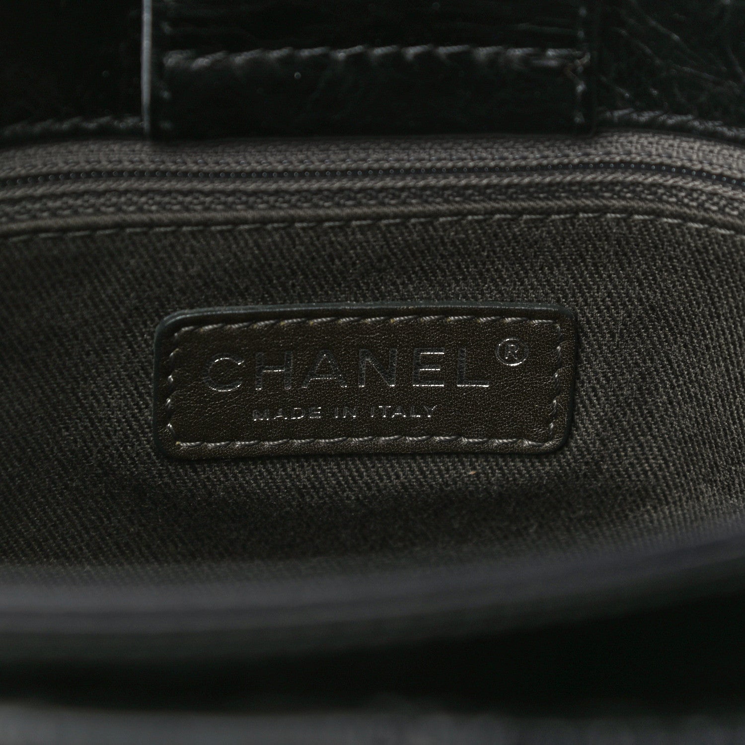 Chanel Glazed Calfskin Quilted Large New Portobello Tote Black 6 of 16