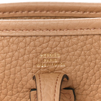 Hermes Taurillon Clemence Amazone Evelyne TPM Chai 6 of 10