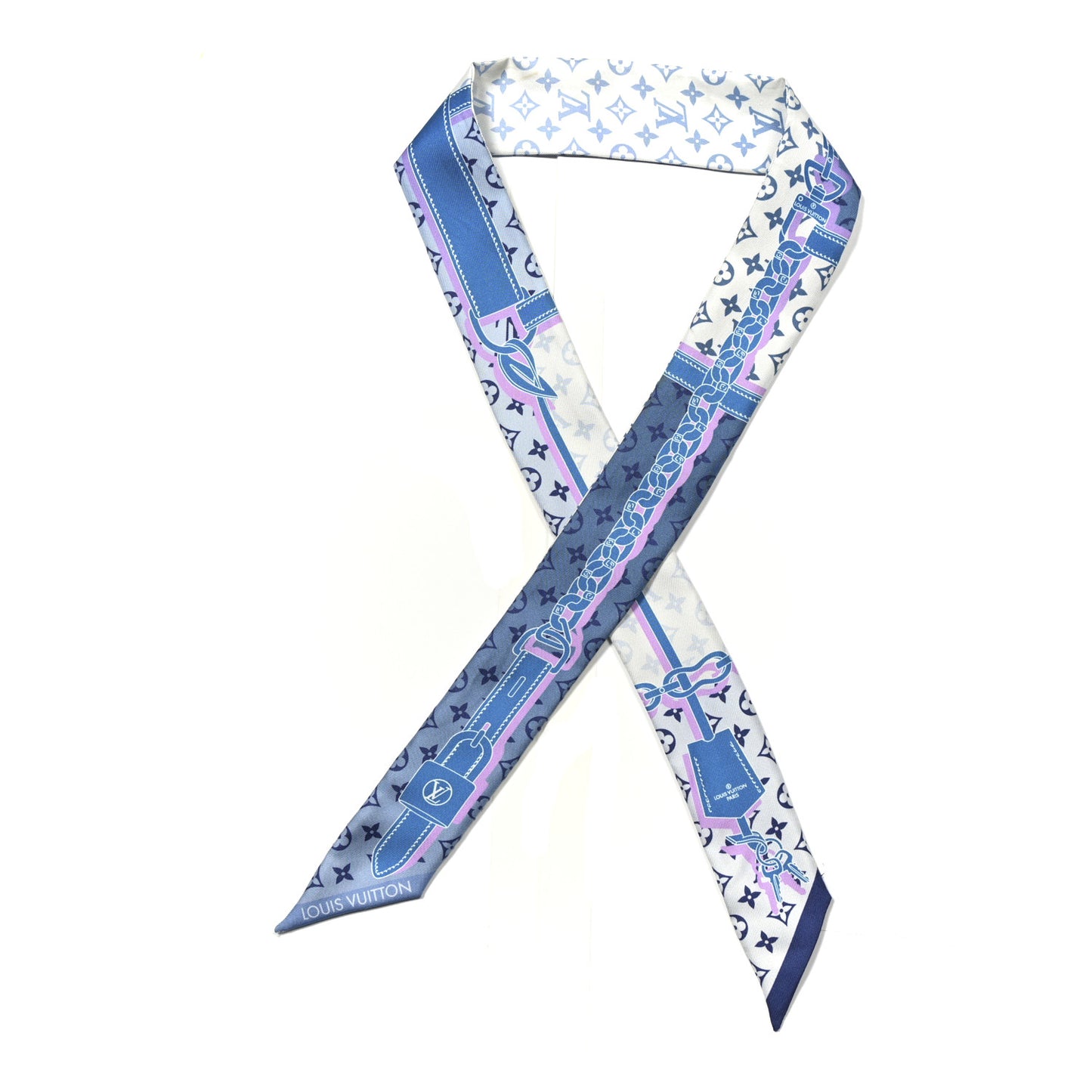Silk Monogram Rising Confidential BB Bandeau Denim