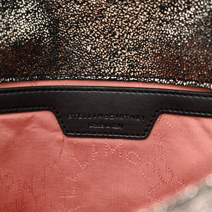 Stella McCartney Metallic Shaggy Deer Mini Falabella Crossbody Bag Black 6 of 12