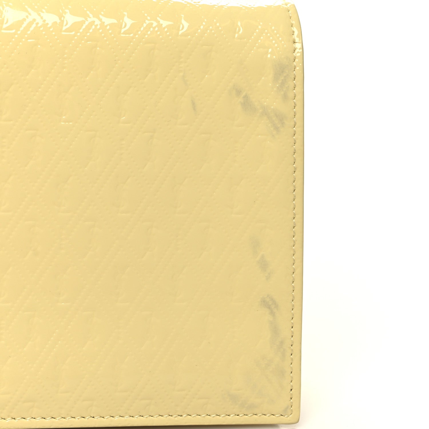 Saint Laurent Patent Embossed Le Monogramme Kate 99 Lemon New Maize 11 of 11