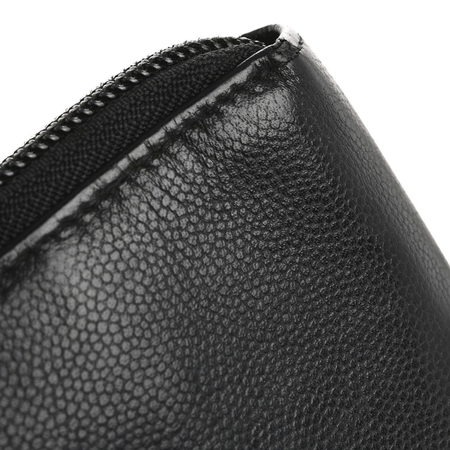 Chanel Caviar Large Sevruga Zip Around Organizer Wallet Black 14 of 17