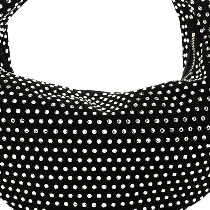 Khaite Crystal Suede Medium Olivia Hobo Black 7 of 9