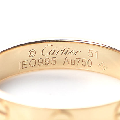 Cartier 18K Yellow Gold 3.5mm LOVE Wedding Band Ring 51 5.75 4 of 6