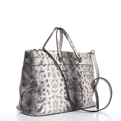 Gucci Karung Printed Large Bright Bit Animalier Top Handle Tote 4 of 23
