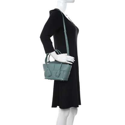 Bottega Veneta Grained Calfskin Maxi Intrecciato Arco 33 Blue 2 of 10