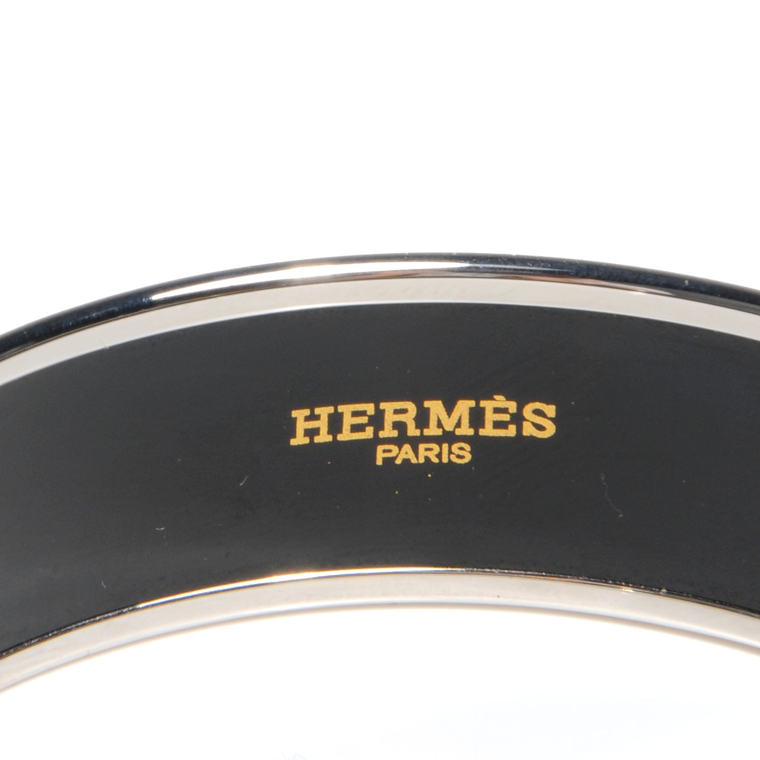 Hermes Enamel Printed Wide Bracelet 65 4 of 5