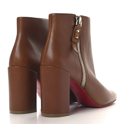 Christian Louboutin Calfskin Ziptotal 85 Ankle Boots 39 Cuoio 5 of 8