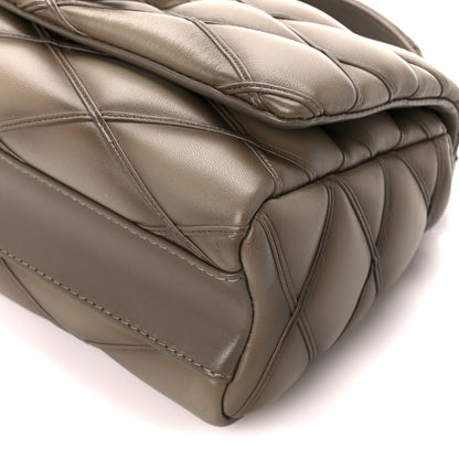 Louis Vuitton Lambskin Malletage Top Handle GO-14 MM Taupe 13 of 14