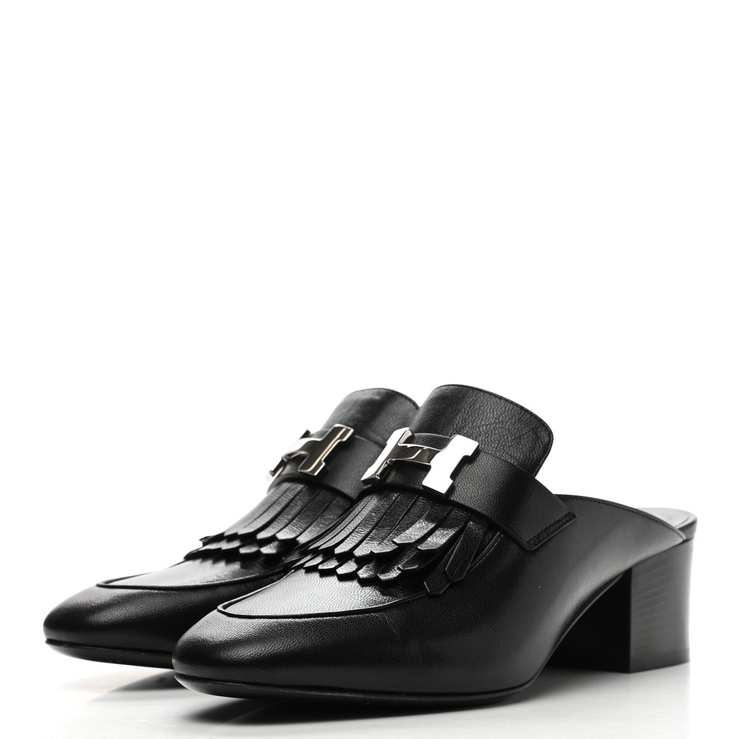 Hermes Goatskin Tuileries Mules 37 Black 3 of 13