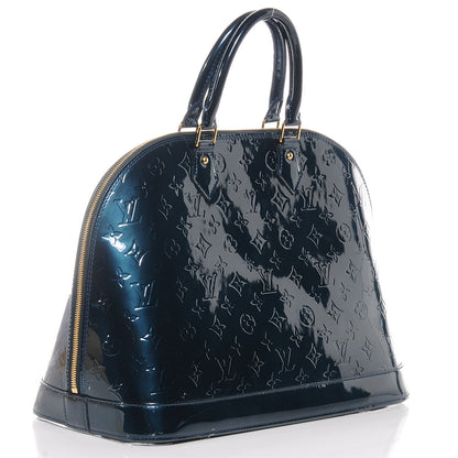Louis Vuitton Vernis Alma GM Blue Nuit 3 of 7