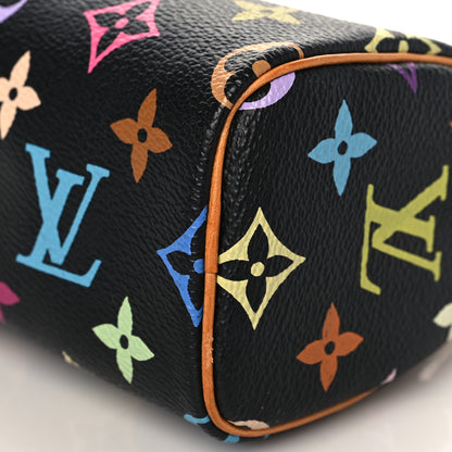 Louis Vuitton Monogram Multicolor Mini Sac HL Speedy Black 8 of 8