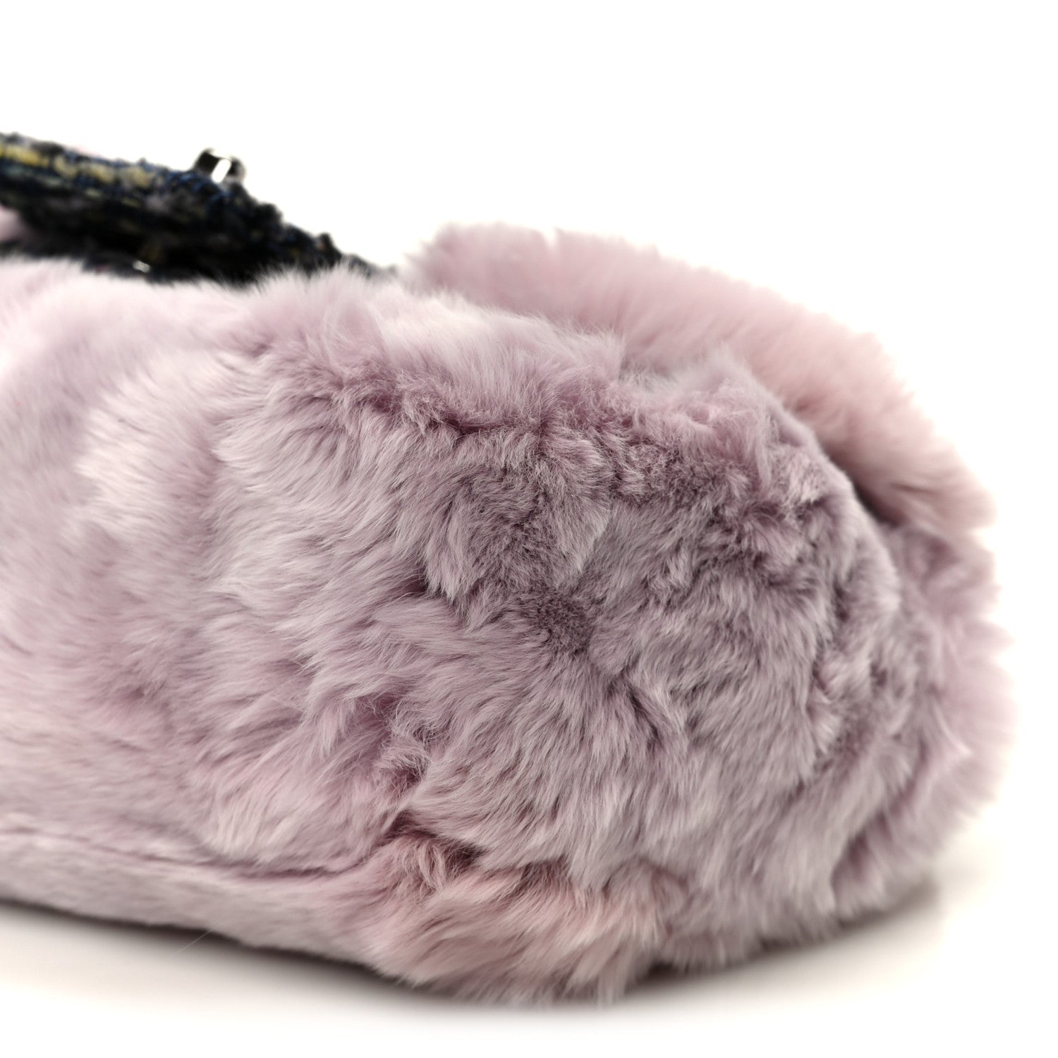 Chanel Rabbit Fur Tweed Small Fantasy Flap Lilac 11 of 12