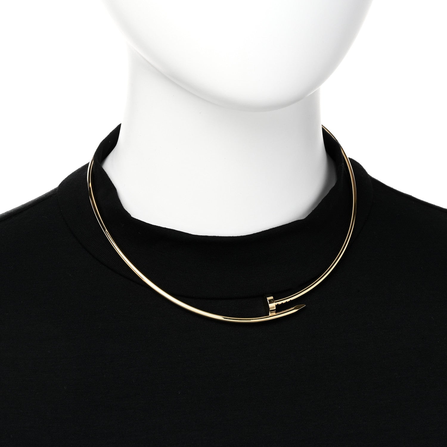 Cartier 18K Yellow Gold 3mm Juste Un Clou Necklace 2 of 6