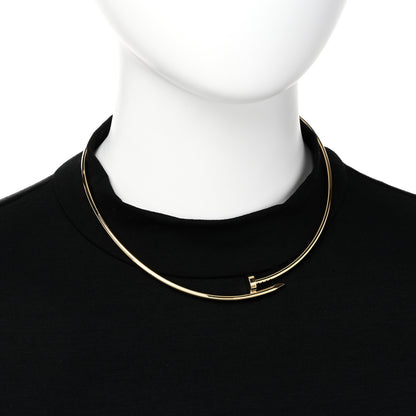 Cartier 18K Yellow Gold 3mm Juste Un Clou Necklace 2 of 6