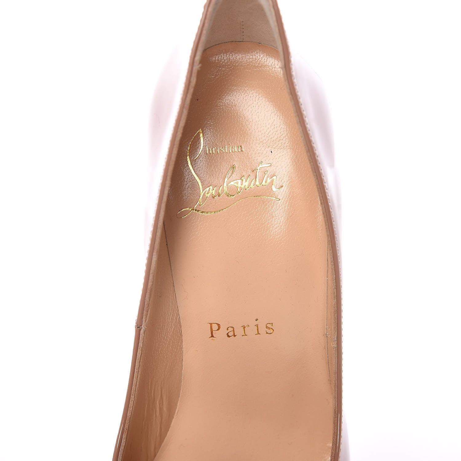 Christian Louboutin Patent Pigalle 120 Pumps 34.5 Nude 6 of 7