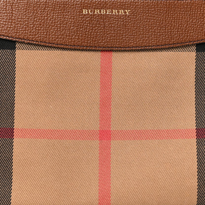 Burberry House Check Derby Peyton Crossbody Clutch Bag Tan 8 of 10