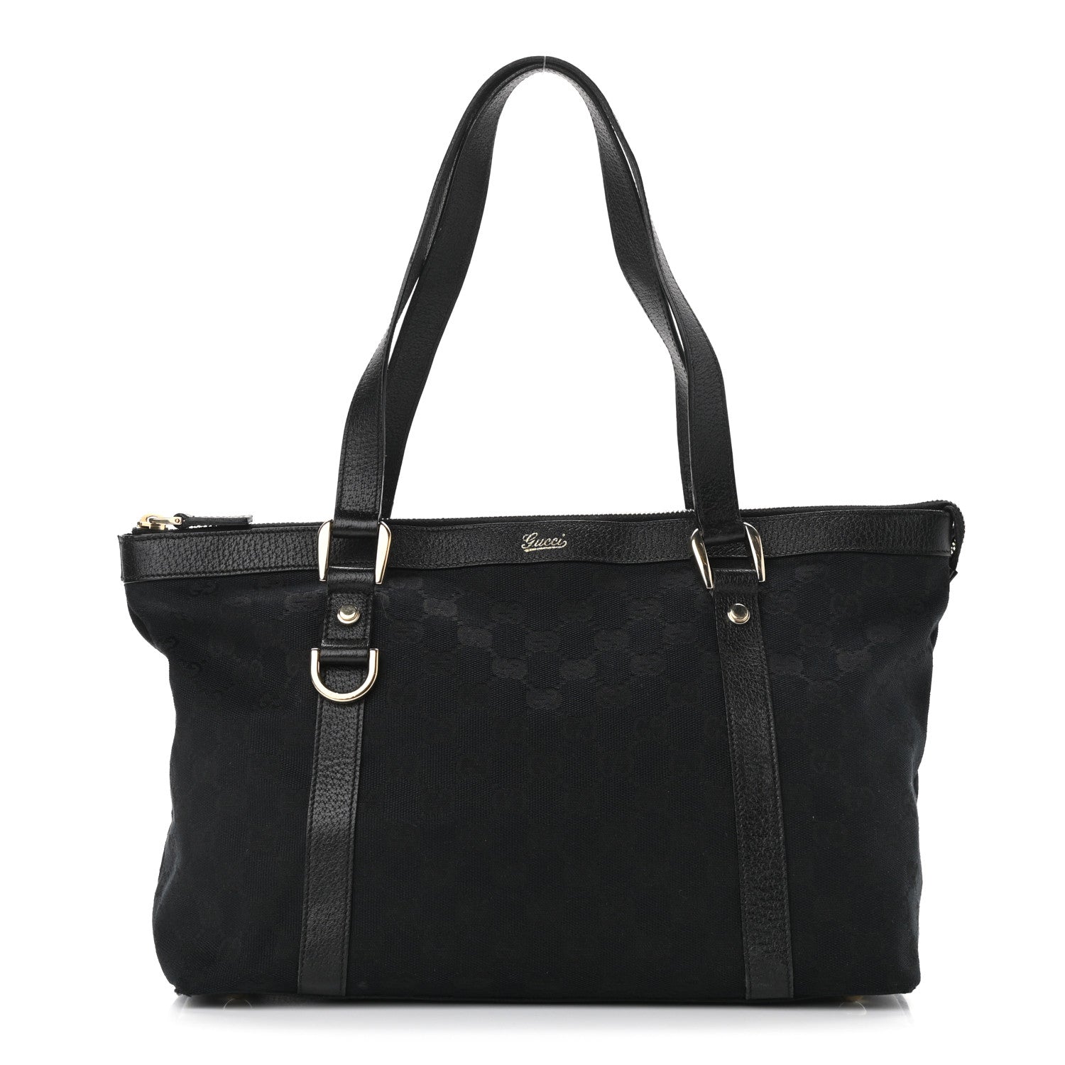Gucci Monogram Abbey Medium Tote Black 1 of 10