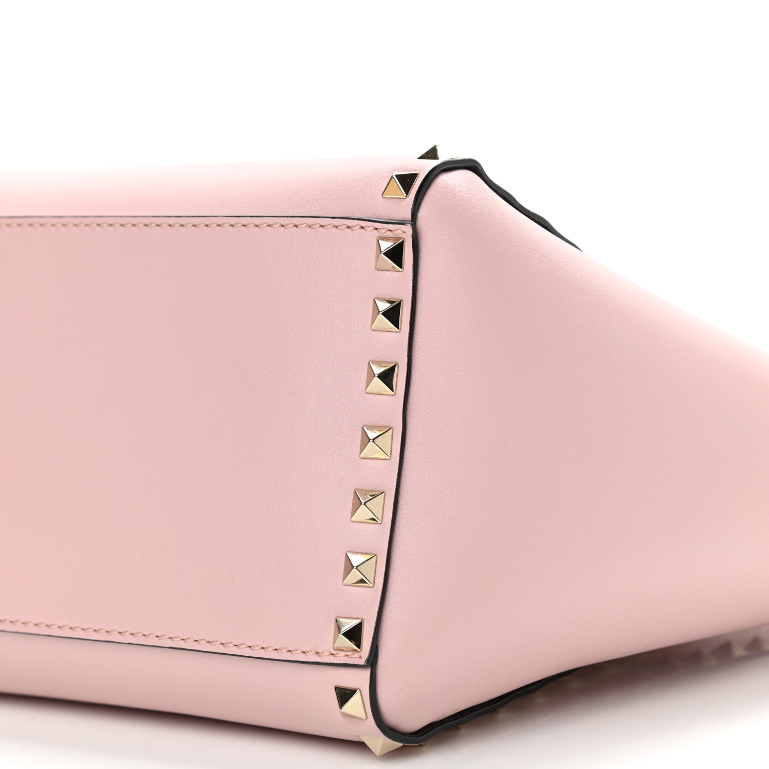Valentino Garavani Vitello Small Rockstud Double Handle Tote Water Rose 8 of 9