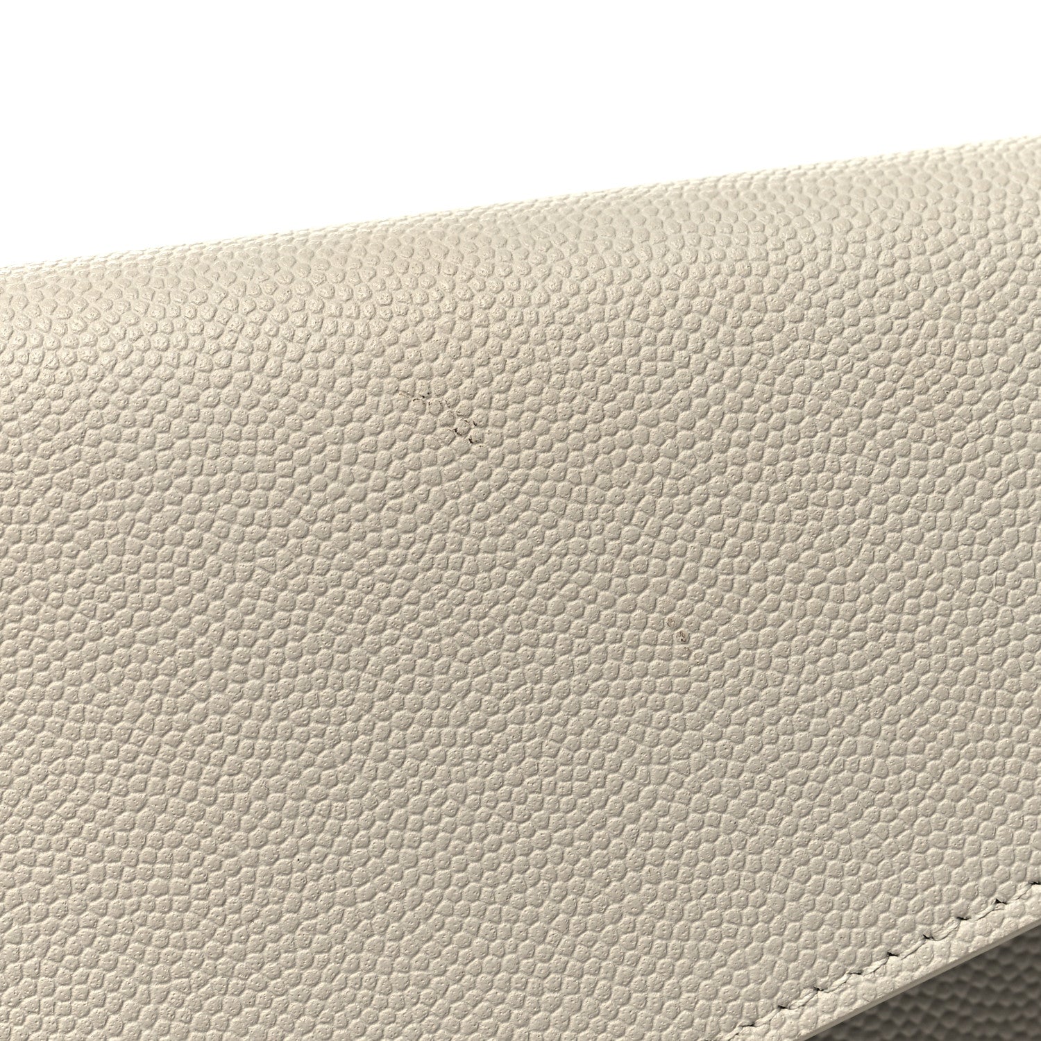 Saint Laurent Grain De Poudre Uptown Pouch Blanc Vintage 8 of 9
