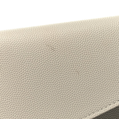 Saint Laurent Grain De Poudre Uptown Pouch Blanc Vintage 8 of 9