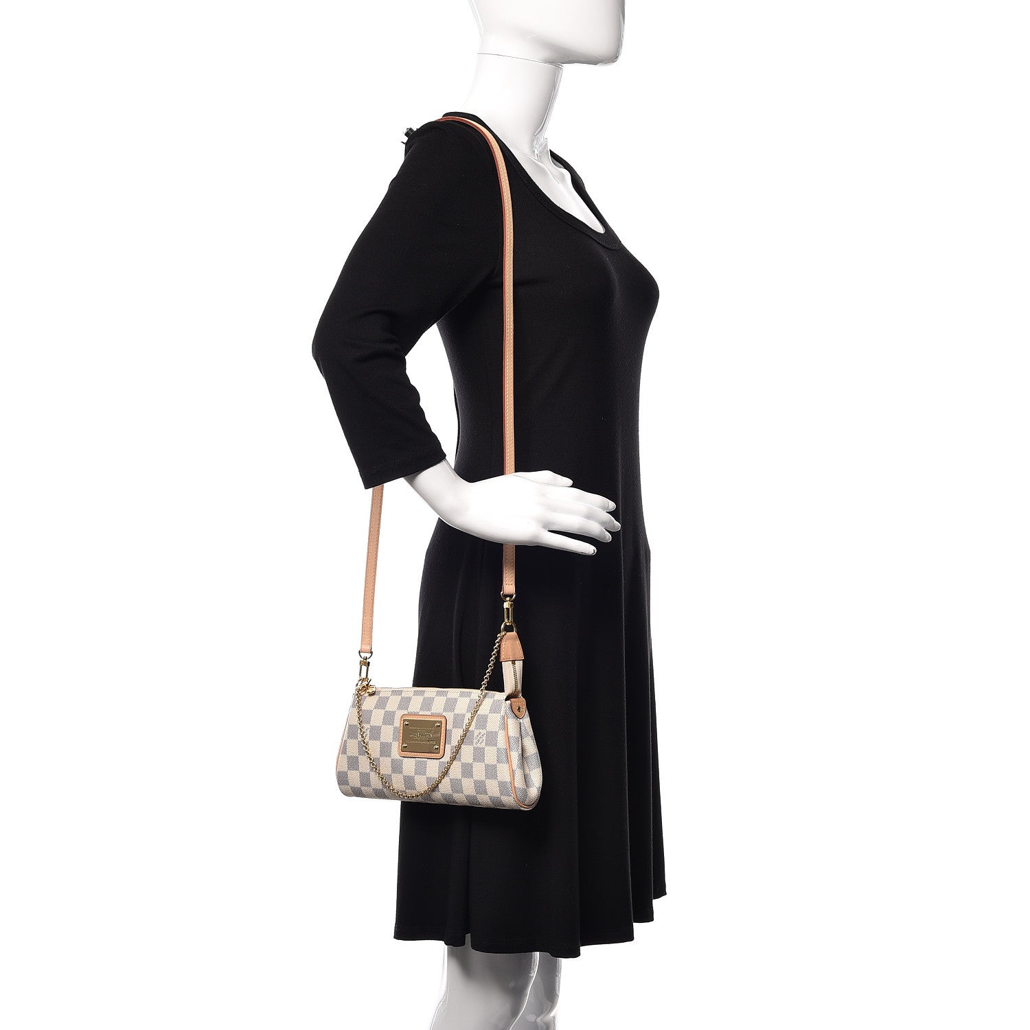 Louis Vuitton Damier Azur Eva Clutch 2 of 9