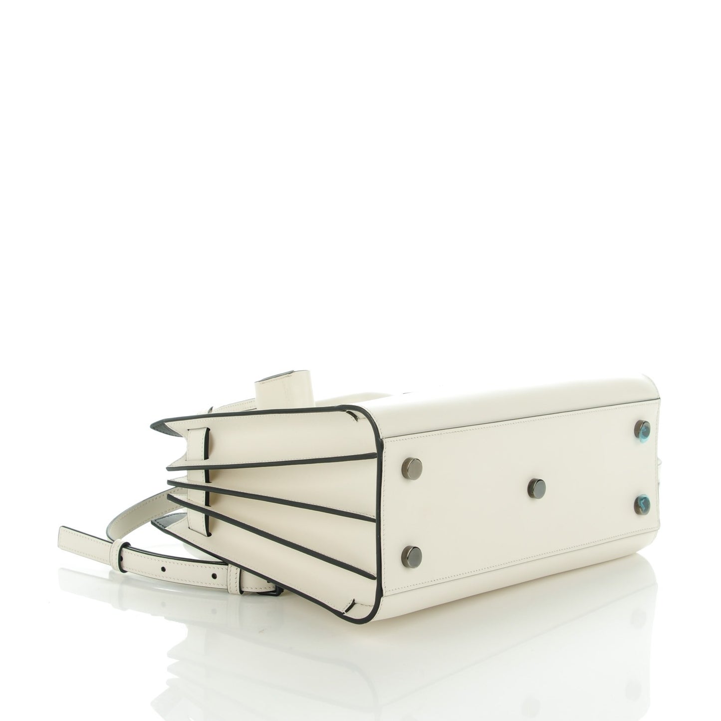 Smooth Calfskin Baby Sac De Jour White