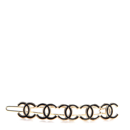 Chanel Metal CC Hair Clip Barrette Gold 1 of 6