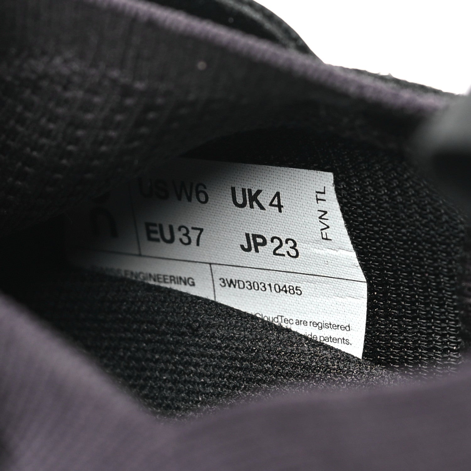 Loewe X ON Recycled Polyester Womens Cloudtilt Sneakers 37 Black 7 of 8
