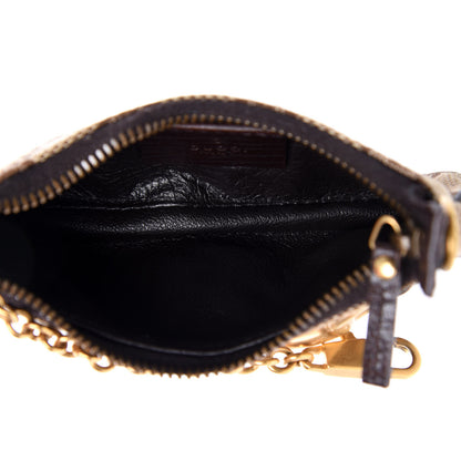 Gucci GG Monogram Horsebit Mini Coin Purse Brown 4 of 9
