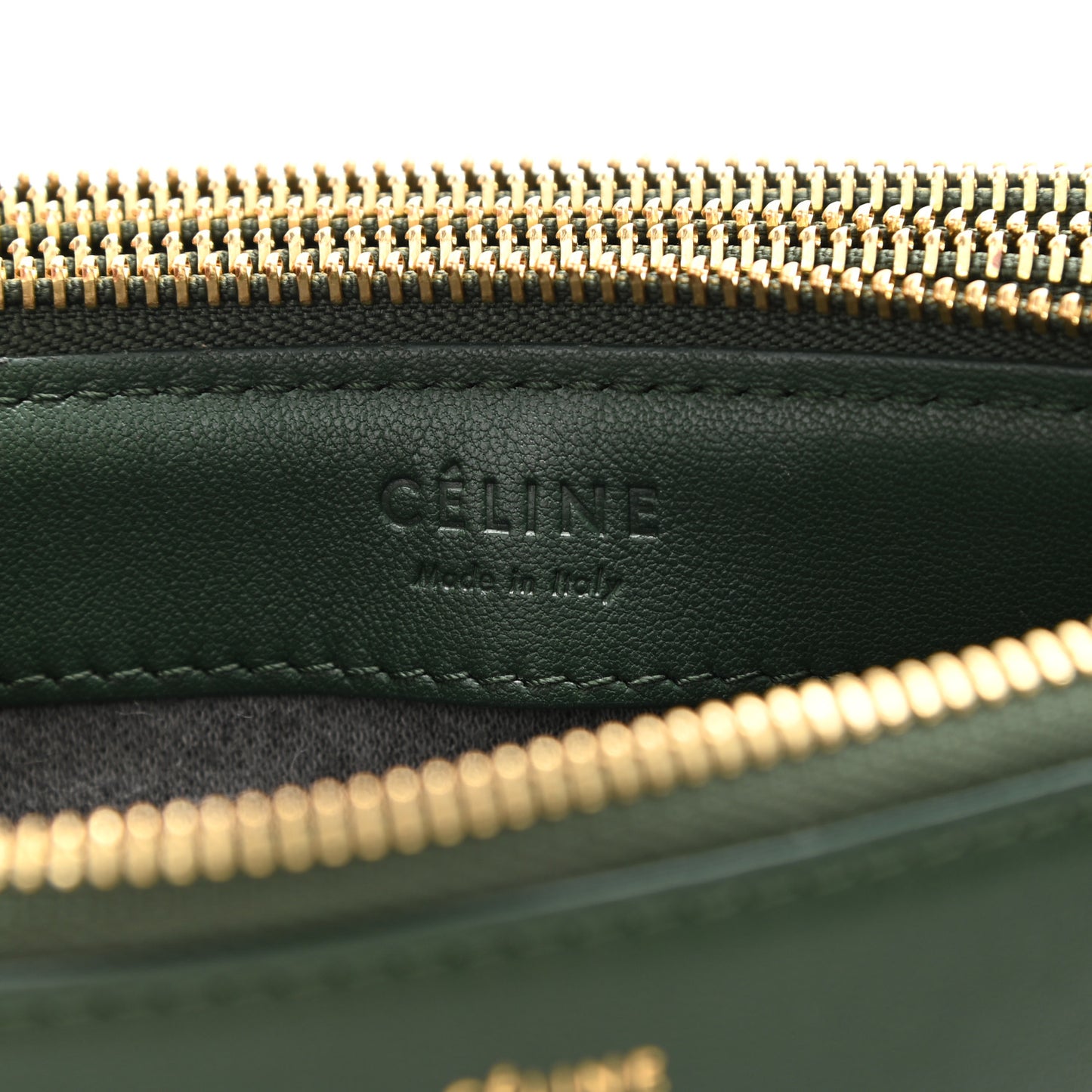 Lambskin Small Trio Crossbody Bag Dark Green