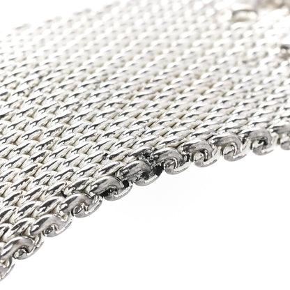 Chanel Metal Mesh CC Bracelet Silver 5 of 6
