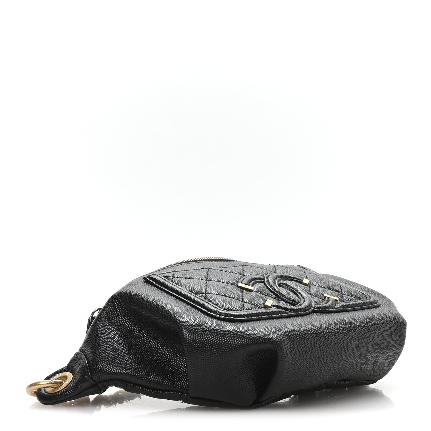 Chanel Caviar Quilted Filigree Waist Bag Black 6 of 21
