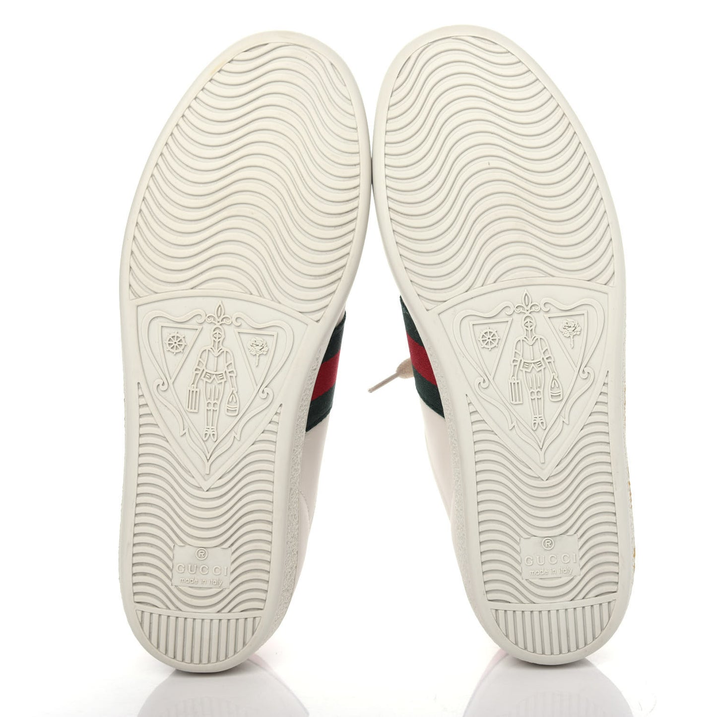 X SEGA Calfskin Ayers Web Guccy Womens Ace Sneakers 37 White