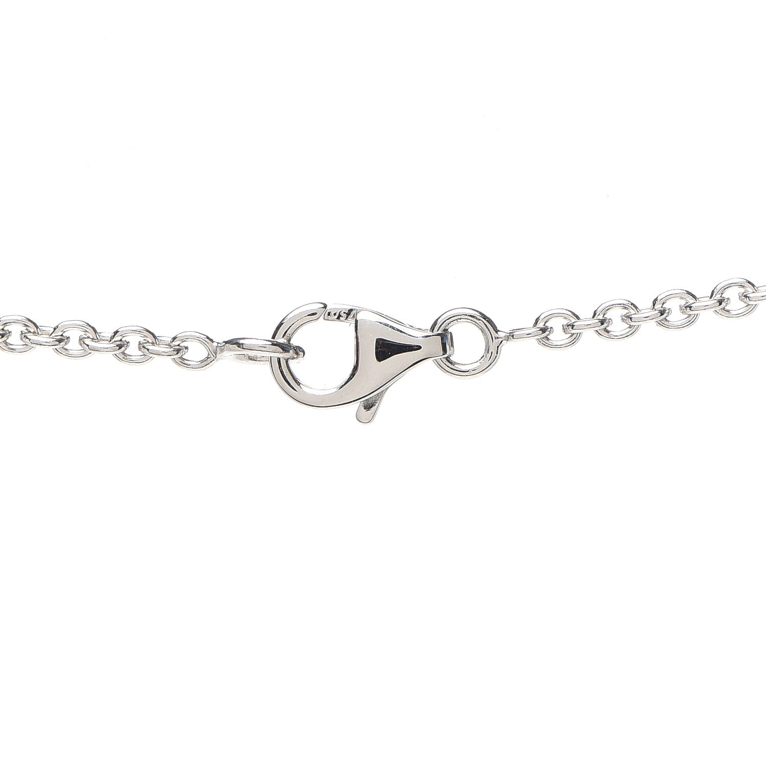 Cartier 18K White Gold Interlocking LOVE Necklace 3 of 4