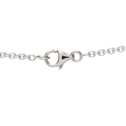 Cartier 18K White Gold Interlocking LOVE Necklace 3 of 4
