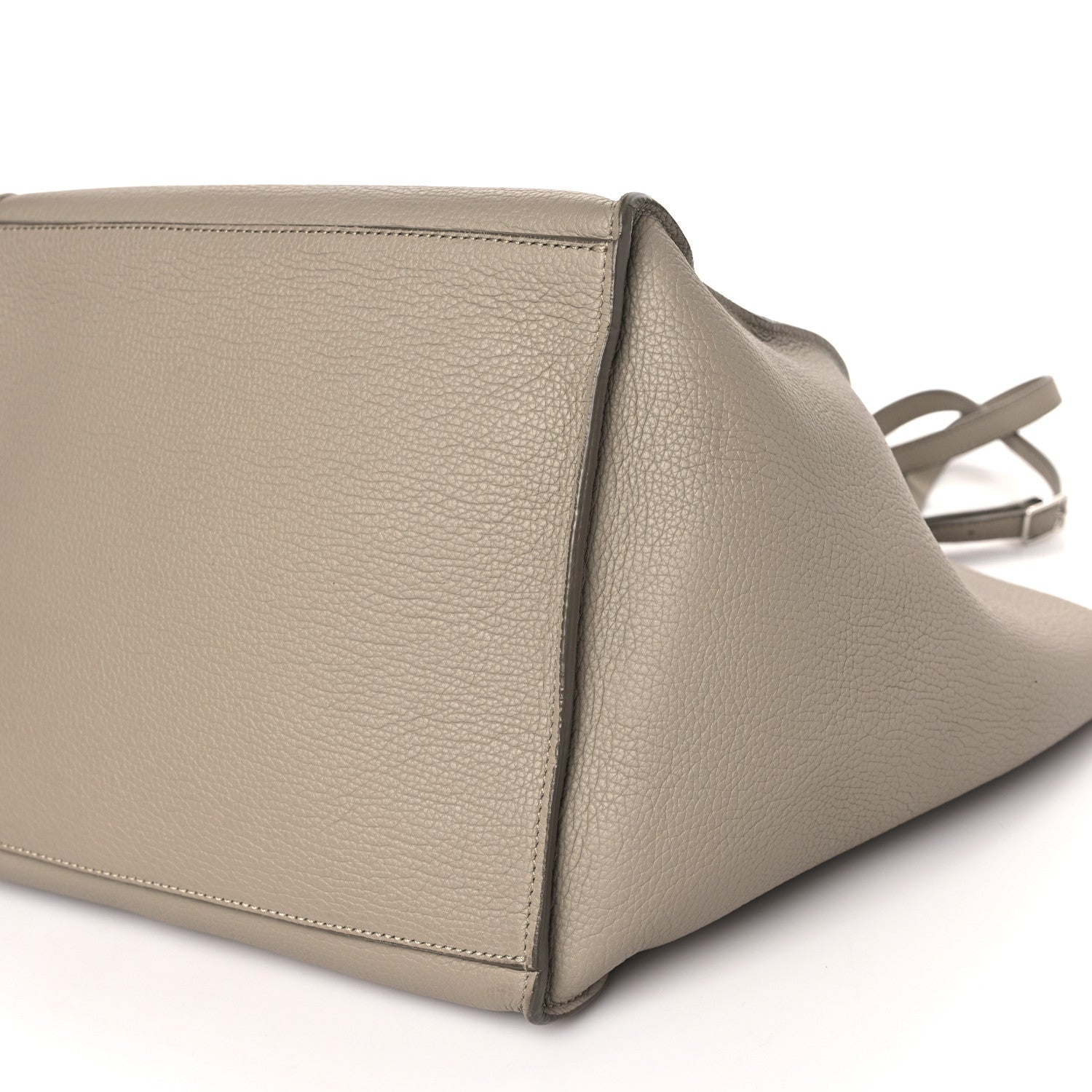 Celine Supple Calfskin Long Strap Small Big Bag Light Taupe