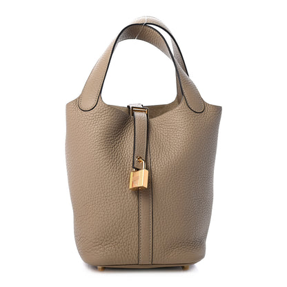 Hermes Taurillon Clemence Picotin Lock 18 PM Trench 2 of 4
