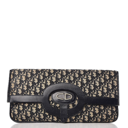 Christian Dior Monogram Fold Over Clutch Blue 1 of 15